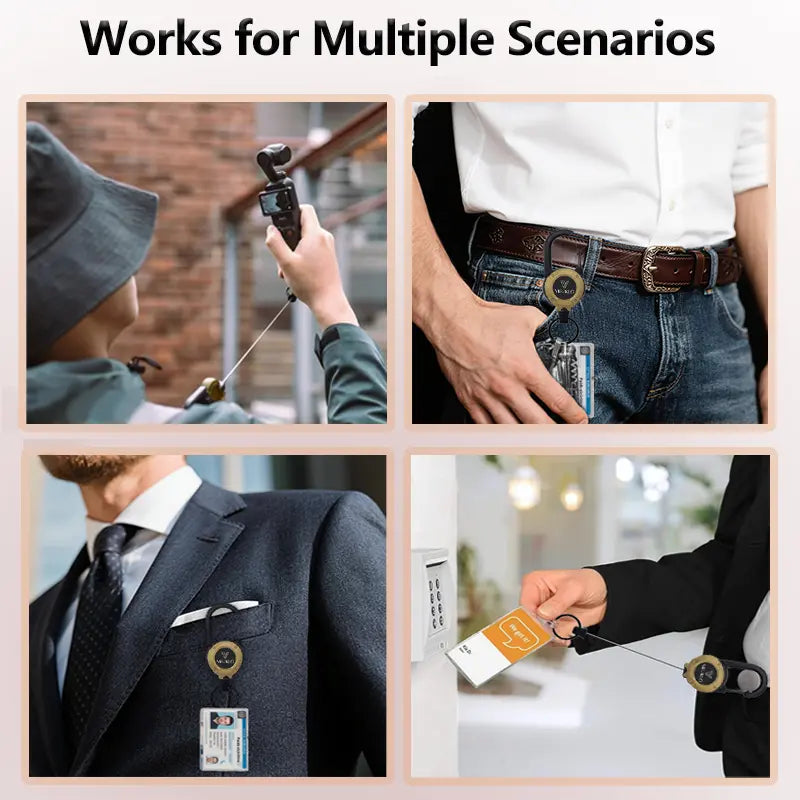 ✨Heavy‑Duty Retractable Keychain