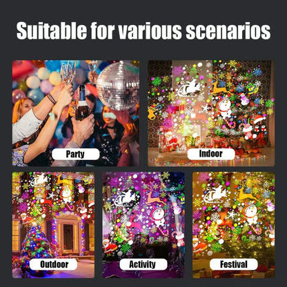 🎁Black Friday 50% OFF⭐Magical Christmas LED Projector – 16 Stunning Holiday Patterns to Light Up Your Home!