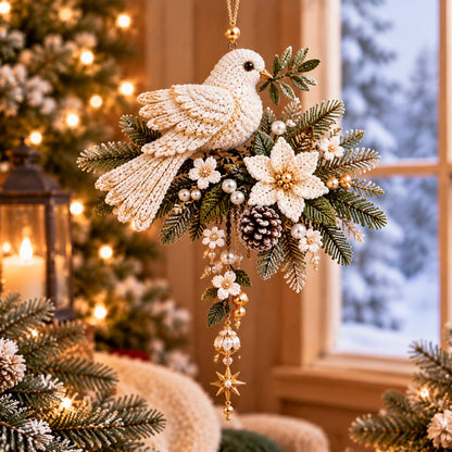 🎄❤️ Cardinal & Poinsettia DIY Ornament Kit