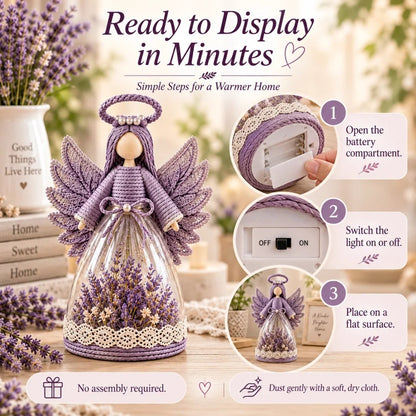 🔥 LAST DAY 49% OFF - 🌸🎁 Lighted Floral Angel Figurine