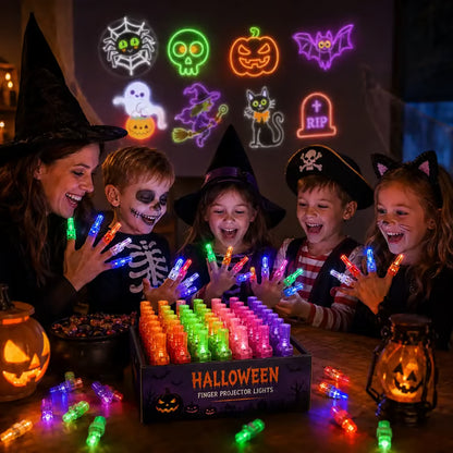 🎃 Halloween Finger Projector Lights – Mini Pattern Projector