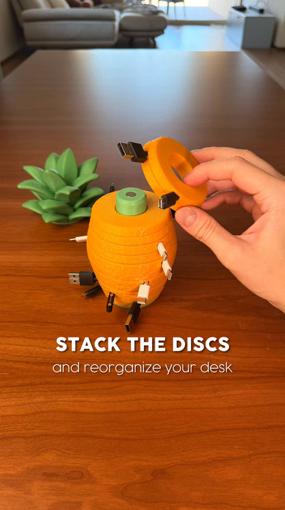🎃2026 Halloween Gift - 🍍PineCable Modular Cable Organizer