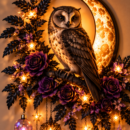 Enchanted Moon Animal Wall Light