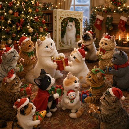 🎄LAST DAY 49% OFF -💥Advent Calendar 2026 Cat Advent Calendar - Giftfor Adults Friends CatOwners and Lovers Christmas Holiday Countdown Gift