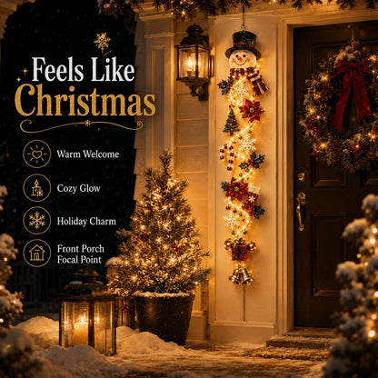 ⏳ Last day! 49% OFF – 🎅MerryCascade™ Glowing Christmas Door Hanger