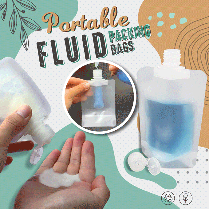 🌷Summer SALE - Portable Travel Fluid Makeup Packing Bag(10 Pcs)