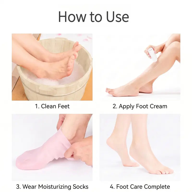 Silicone Protective Moisturizing Foot Socks for Foot Care