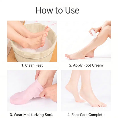 Silicone Protective Moisturizing Foot Socks for Foot Care