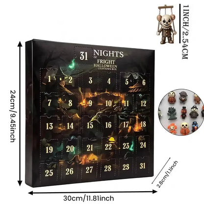 🎃2026 Halloween Countdown Advent Calendar Gift Box - 31 Nights of Fright Blindbags Surprise Set👻