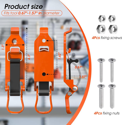 🔧All-Weather Metal Shovel Bracket | Rust-Proof Roof Rack Organizer Set – Holds Up to 124lbsA