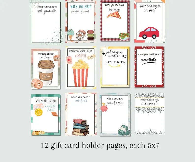 Christmas Gift Card Book