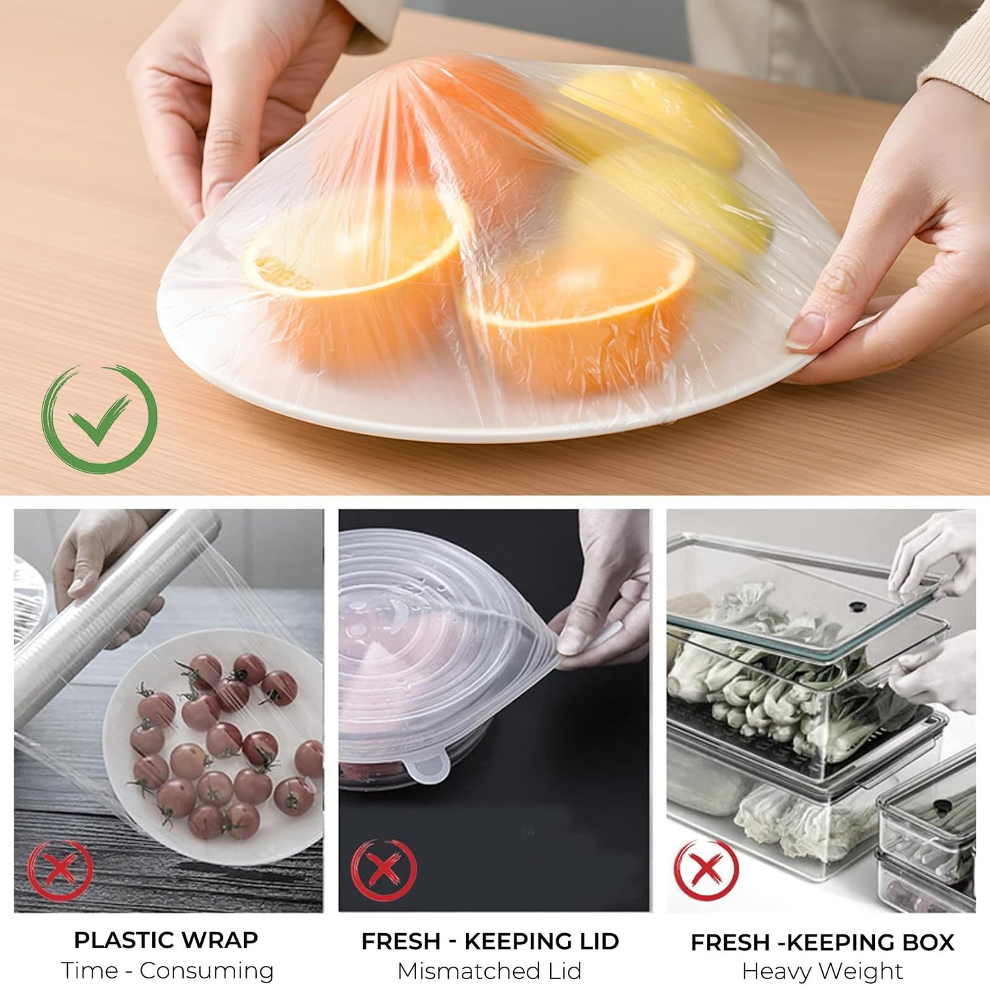 200Pcs Elastic Bowl Covers for Food Storage & Bread Proofing