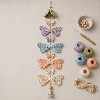 Butterfly Garden Cascade DIY Crochet Kit