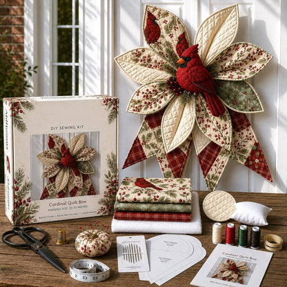 🔥HOT SALE🔥 Last Day 50% OFF - Large Patchwork Bow Sewing Kit