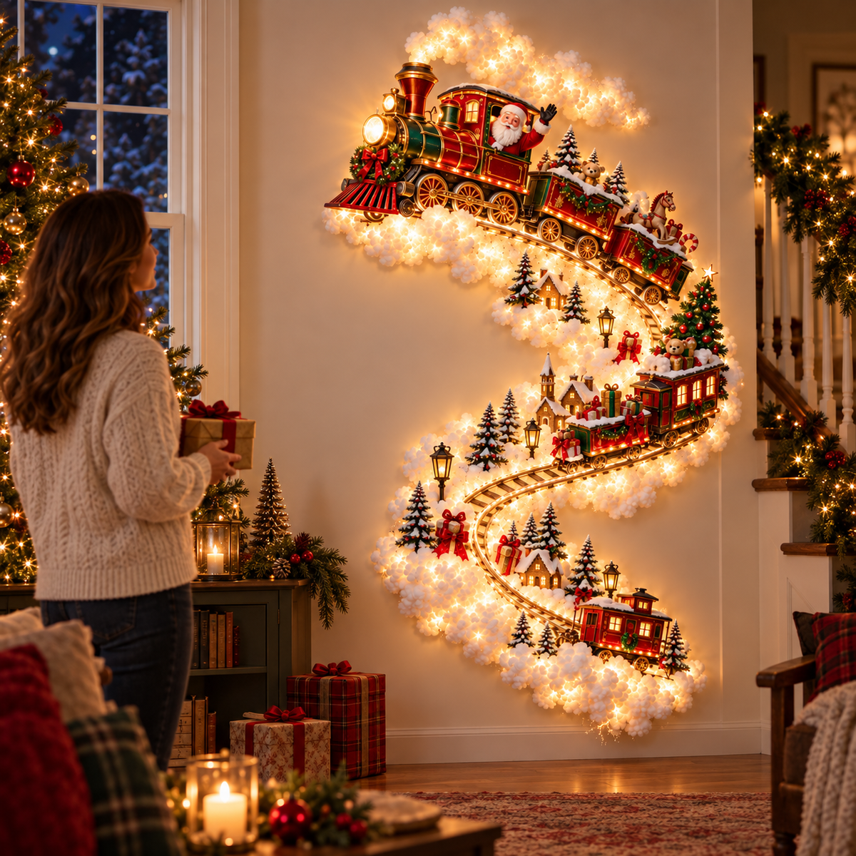 ✨ Christmas Magic Trail Wall Light - A Little Christmas Magic, Right on Your Wall