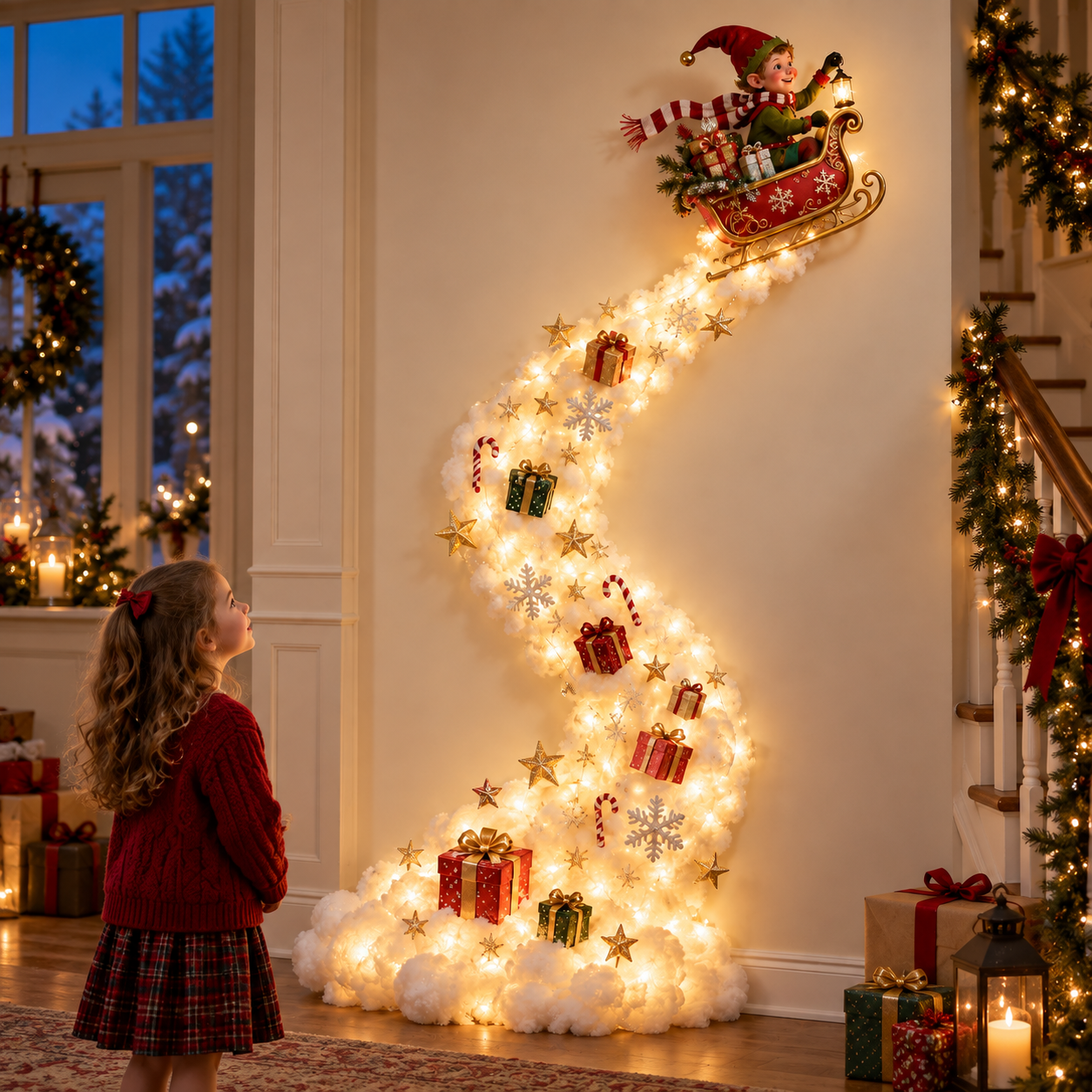✨ Christmas Magic Trail Wall Light - A Little Christmas Magic, Right on Your Wall