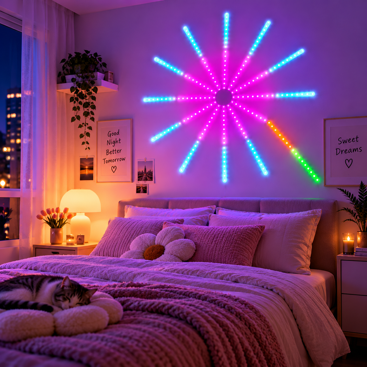 Smart Fireworks LED Light | Music Sync & App Control