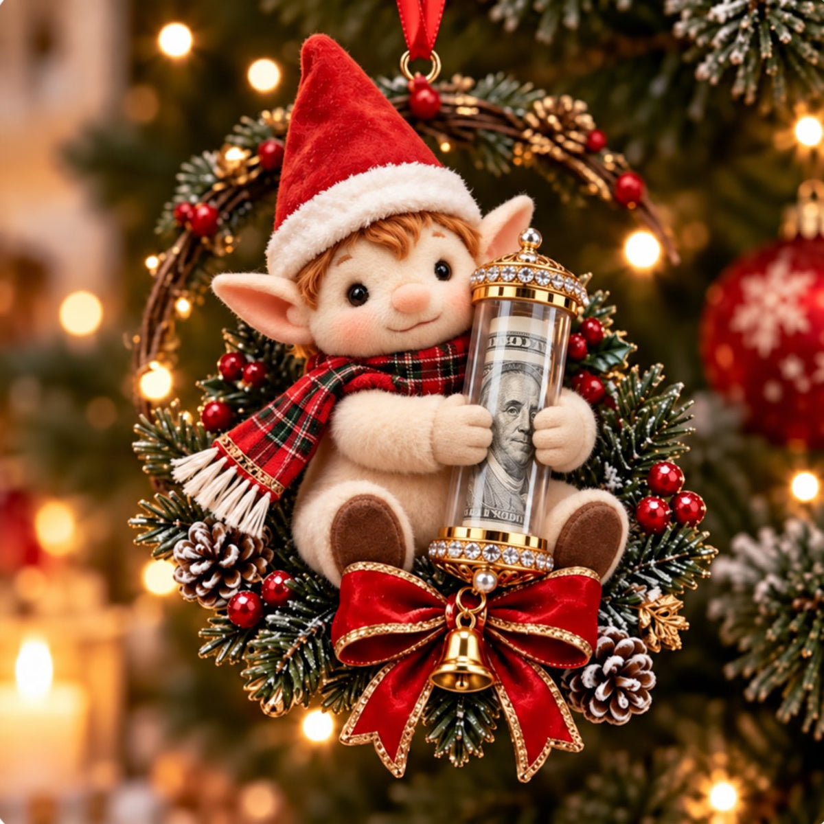 🎄 💵 Christmas Cash Gift Ornament -  ✨A Fun Way to Give Money This Christmas