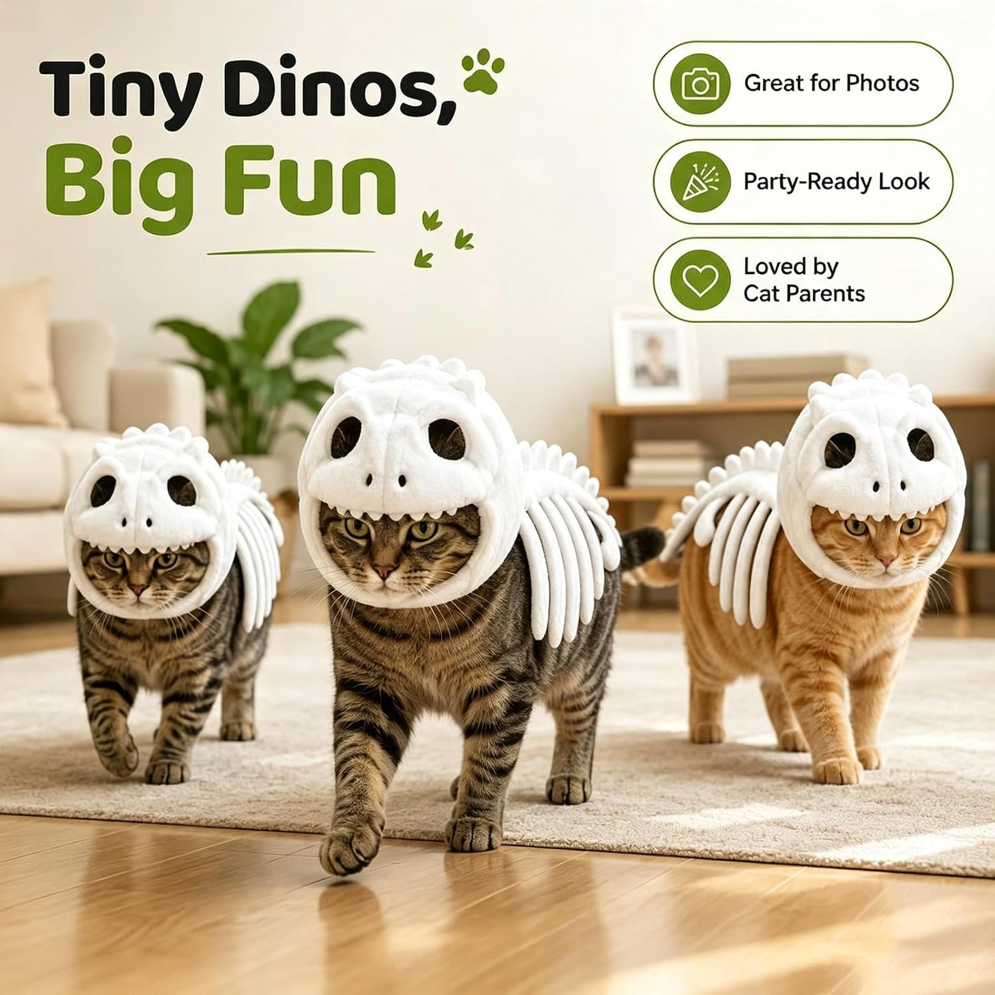 👻Glow-in-the-Dark Dinosaur Skeleton Pet Costume