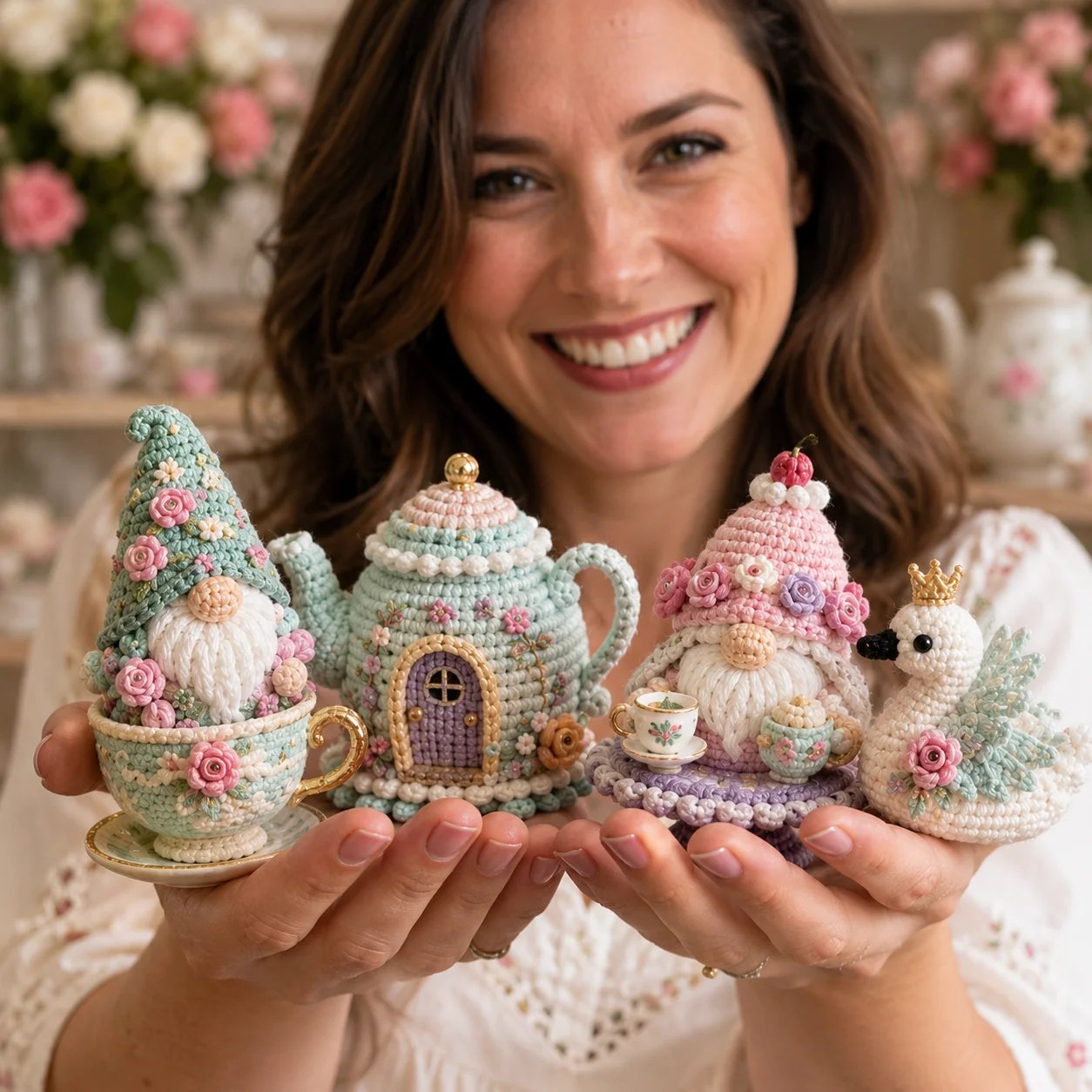 🧶 Whimsical Gnome Adventures — 9-Piece Fantasy Crochet DIY Kit