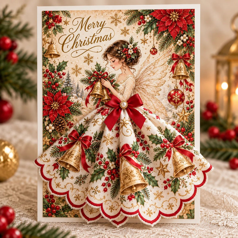 Christmas Bell Angel Card