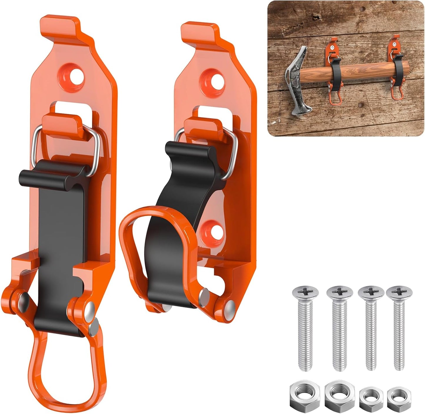 🔧All-Weather Metal Shovel Bracket | Rust-Proof Roof Rack Organizer Set – Holds Up to 124lbsA