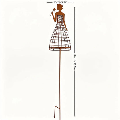 🌹👗 Living Floral Lady Garden Trellis – Sculptural Climbing Frame for Roses & Vines