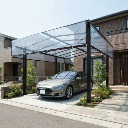 ☔ 7 × 10 FT Transparent PE Tarpaulin | Grommeted Outdoor Cover