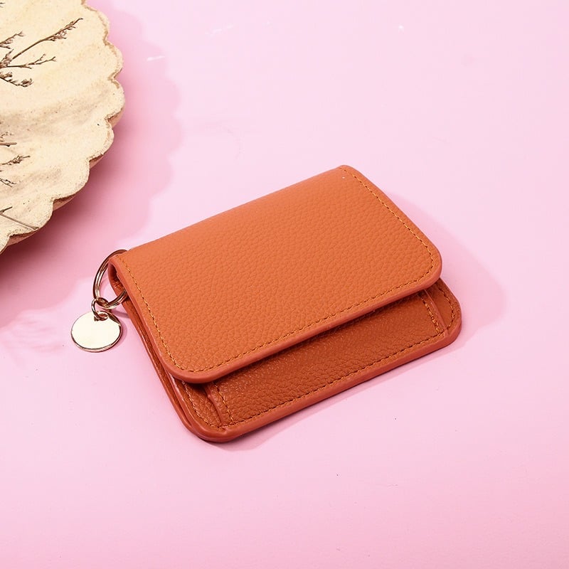 💖Hot 49% OFF🌹RFID Short Wallets for Women – Fashionable Card Holder with Key Ring & Coin Purse