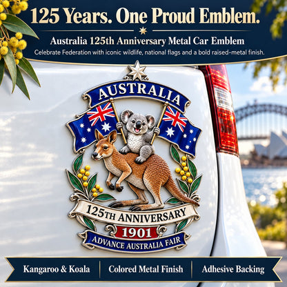 🦘Australia 125th Anniversary Commemorative Metal Car Emblem
