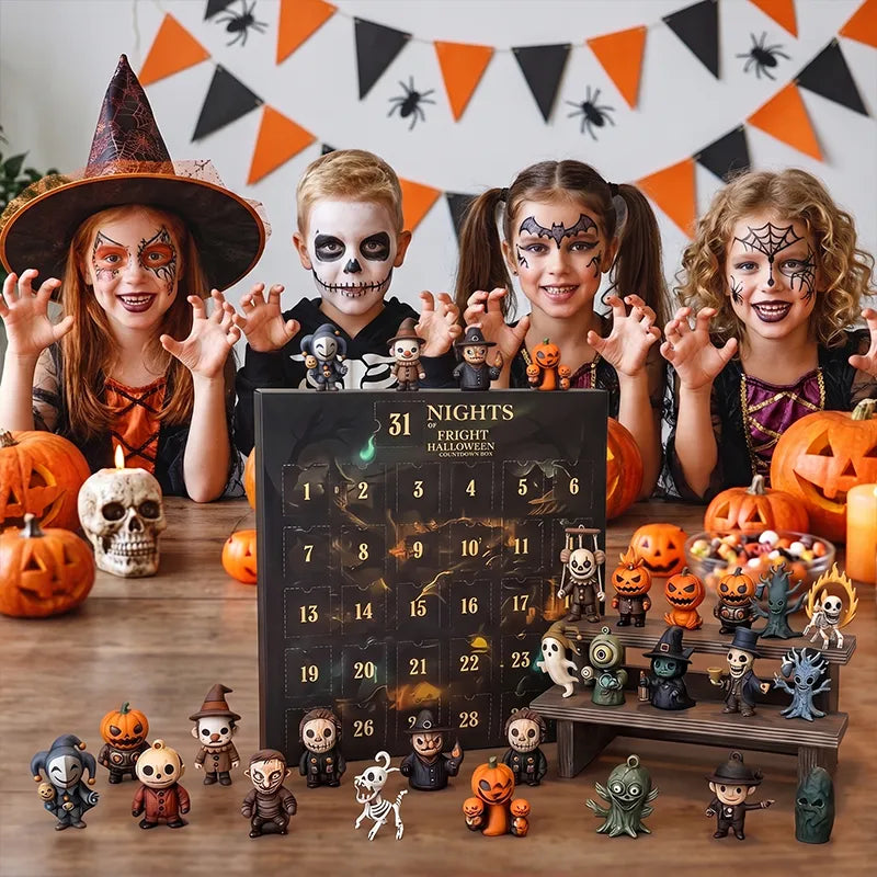 🎃2026 Halloween Countdown Advent Calendar Gift Box - 31 Nights of Fright Blindbags Surprise Set👻
