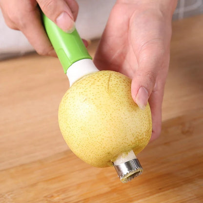 🥳2026 HOT SALE🥳💞50K+ SOLD!🔪🛒 BOGO + 50% OFF! The 2-in-1 Kitchen Hero: Core & Peel with a Twist. Stainless Steel Fruit Tool! 🍎⏱️