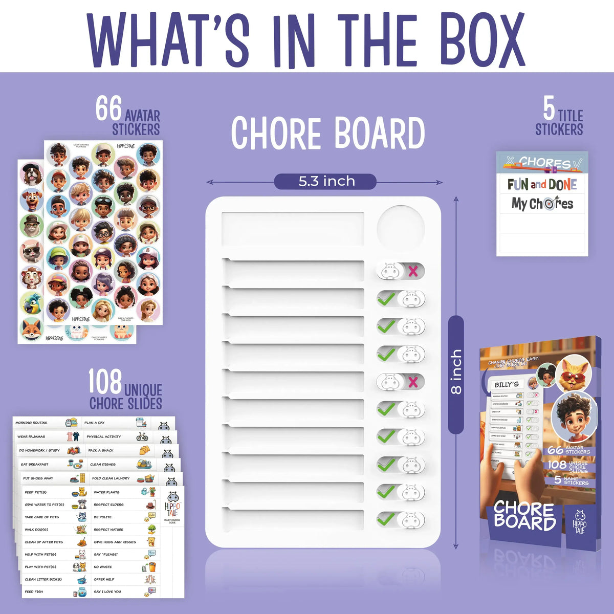 ✨Magnetic Kids Daily Routine Chore Chart, Visual Task Board with Stickers & Icons, Autism & ADHD Kids Routine Tool