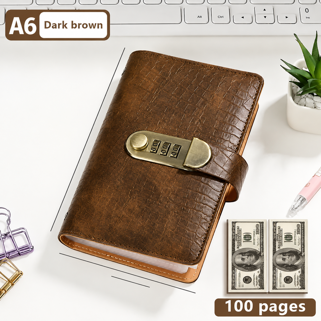 👛 100 Transparent Pocket Currency Collectors Album
