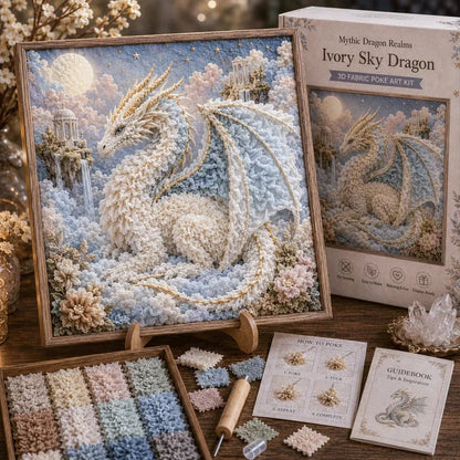 🎁Last Day Buy 2 get 1 free🐉 Mythic Dragon Realms 3D Fabric Poke Art Kit