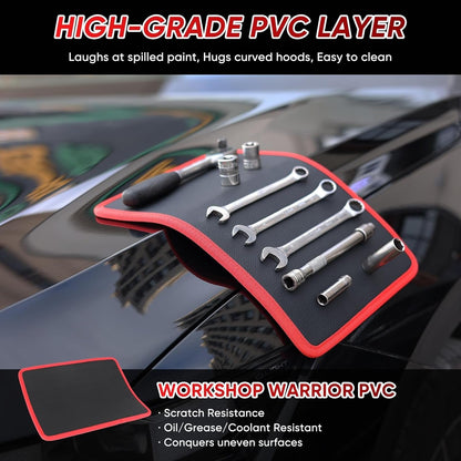 ⚡ Ultra-Strong Magnetic⚡Flexible Magnetic Tool Mat - Ultra-Thin Magnetic Tool Holder, Automotive Body Panels (3 Pack)