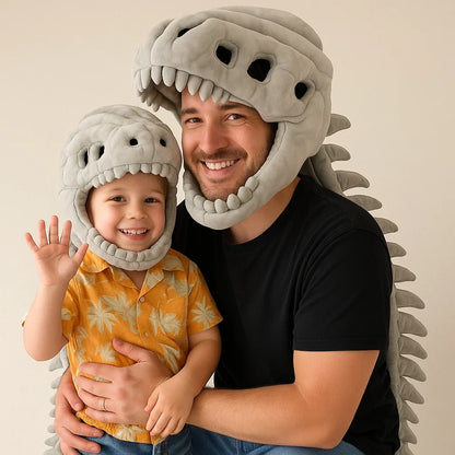 DinoRoar™ Dinosaur Skeleton Costume — Movable Jaw & Plush Tail (Ages 3-10)