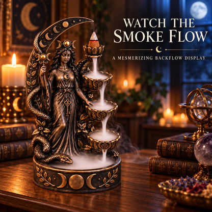 ✨🕯️ Enchanted Goddess Backflow Incense Burner – Mystical Home Decor
