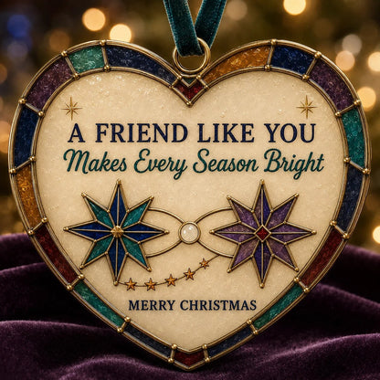 ✨ Heartfelt 'Stained-Glass Style' Christmas Ornaments | The Perfect Holiday Gift for Everyone You Love ❤️🎄