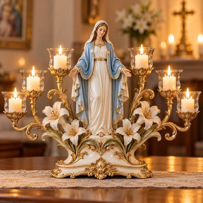 💯✨🕯️ Light of His Presence — Sacred Christian Candleholder ✝️🤍