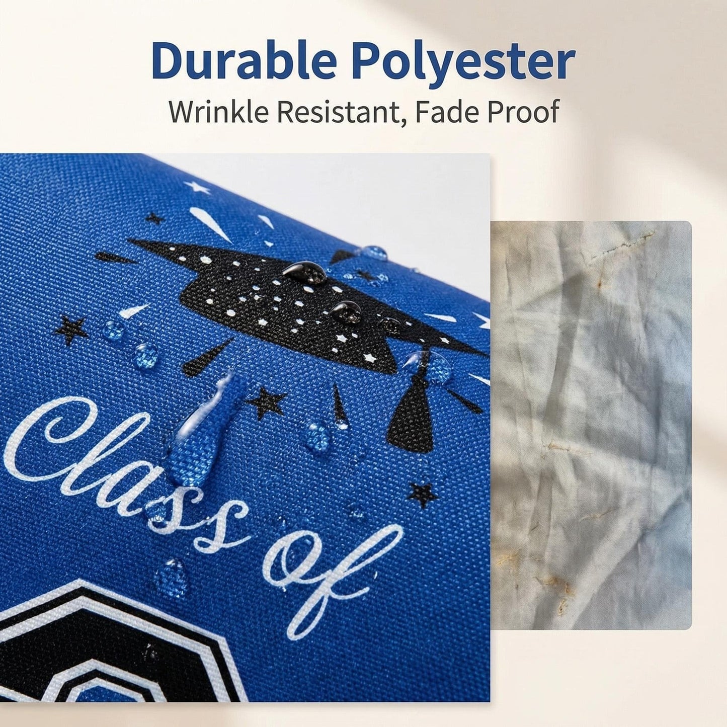 🚩 Personalized Welcome Door Banners: Class of 2026 Graduation Sign & Porch Decor (Set of 2)