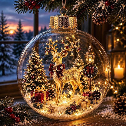 Glowing Christmas Diorama Ornament