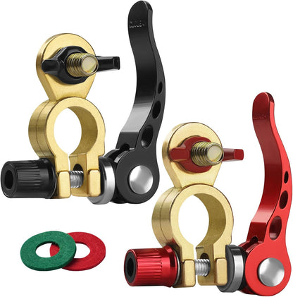🔥LAST DAY 49% OFF - 🚗🔋Battery Terminal Connectors 1 Pair, Battery Terminals Brass (M8 x 25mm Bolt)