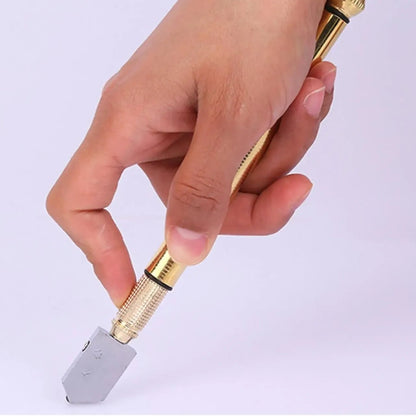 🔥Last Day 50% OFF - 🔧Glass Cutter with Diamond Head & Steel Blade for 3-15mm Glass, Anti-Slip Handle Tool