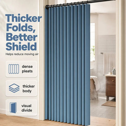 ⭐No-Drill Magnetic Accordion Door Curtain