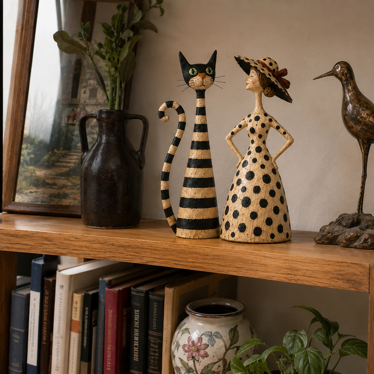 Limited Time Sale 40% OFF🎁 Vintage Cat & Lady Sculptures