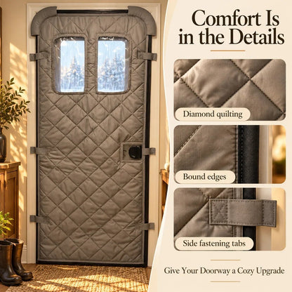 🏠❄️Magnetic Thermal Door Curtain | Keep the Cold Out & Warmth In! 🧲🔥