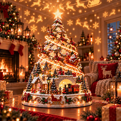 🏆 60,000+ Sold - 🎄MerryRealm™ Christmas Village Lightscape Tree