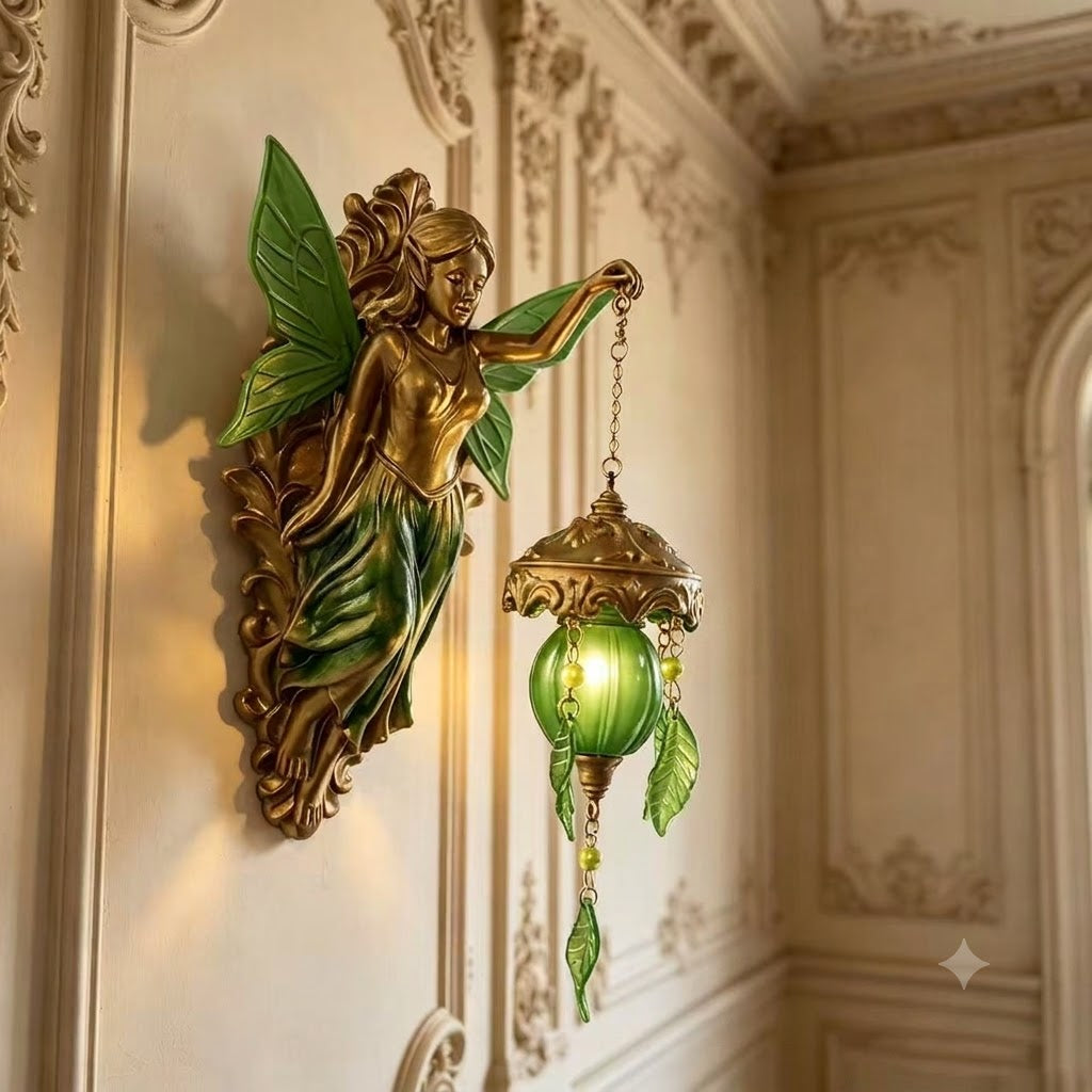 🔥HOT SALE!🧜‍♀️Hand-Painted Mermaid Wall Sconce – Nautical & Artisan Design