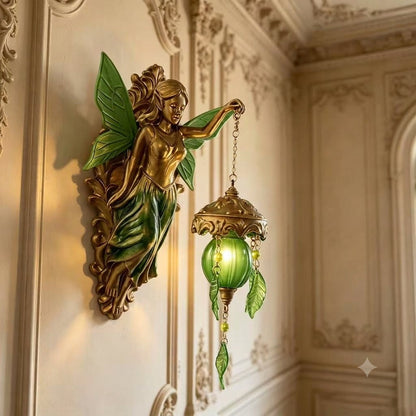 🔥HOT SALE!🧜‍♀️Hand-Painted Mermaid Wall Sconce – Nautical & Artisan Design